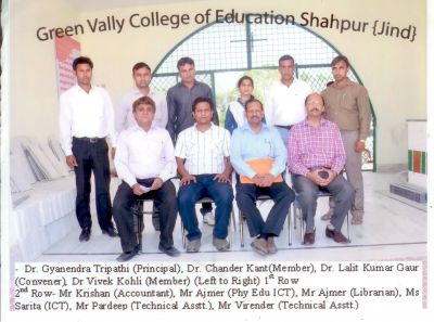 B.Ed Inspection Committee with Non Teaching Staff 2014-15